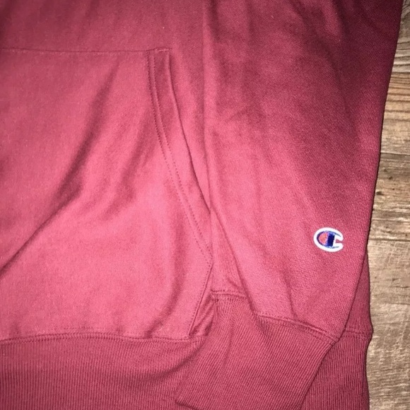 Champion New burgundy red reverse weave hoodie - Picture 5 of 8